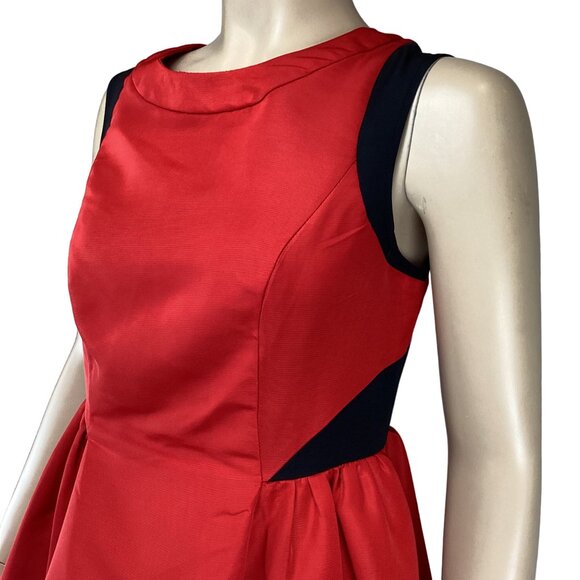 5 For $25 Prabal Gurung For Target Red & Black Sleeveless A-Line‎ Dress Size 4 - Picture 5 of 7